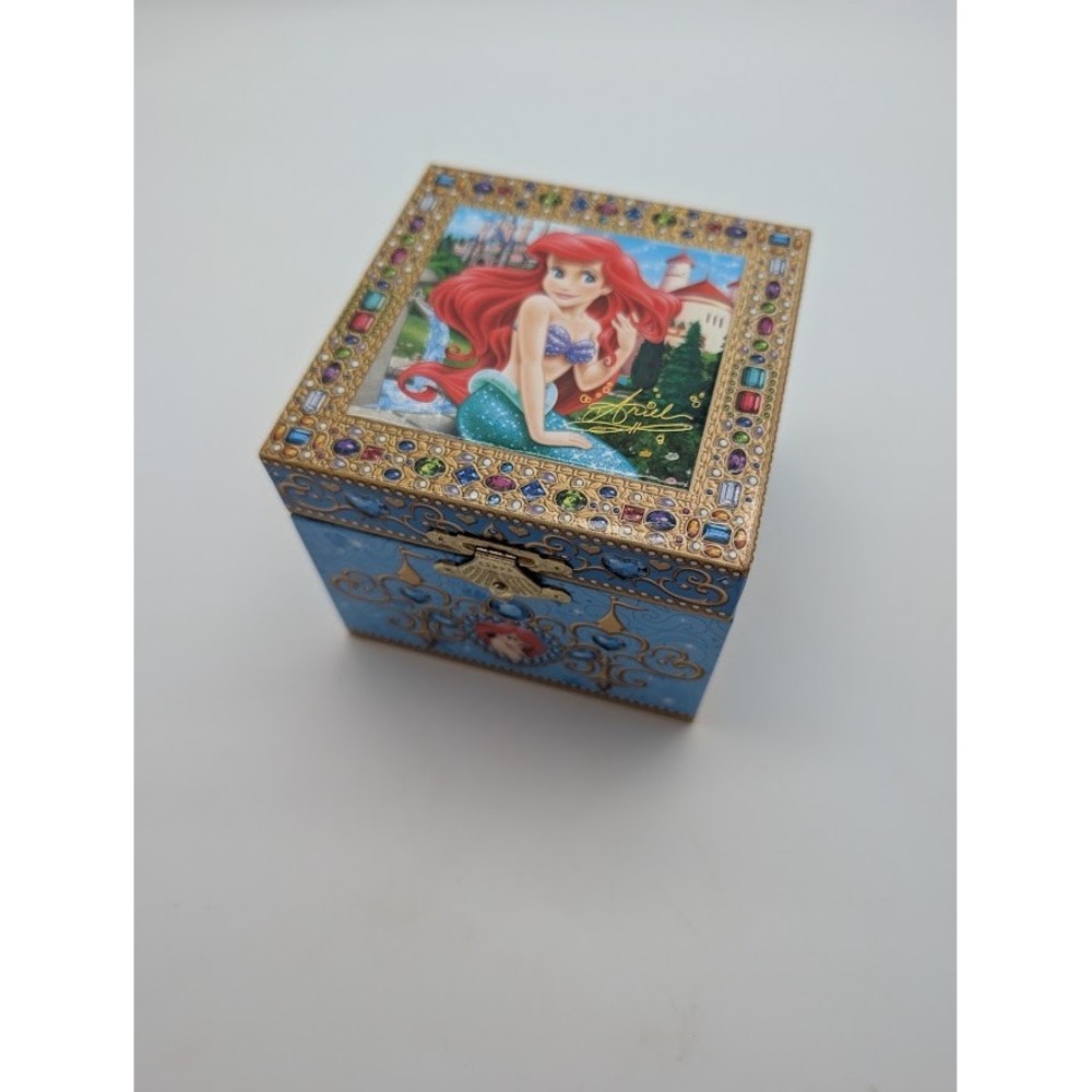Little Mermaid Disney Parks Music Jewelry Box Under The Sea Ariel Vintage Works